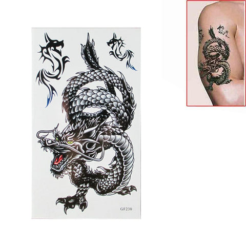 Chinese Black Tribal Dragon Sleeve Temporary Tattoo Realistic Looking Full  Arm Sleeve Temporary Tattoo Body Art Leg Makeup Cover Waterproof - Etsy  Norway